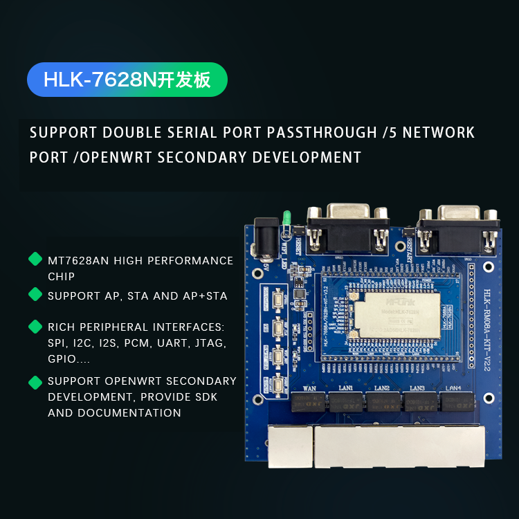 Hlk 7628n Communication Iot Wifi Module Hlk Mt7628an Smart Iot Wireless Wifi Routing Module Hi Link Shenzhen Hilink Electronics